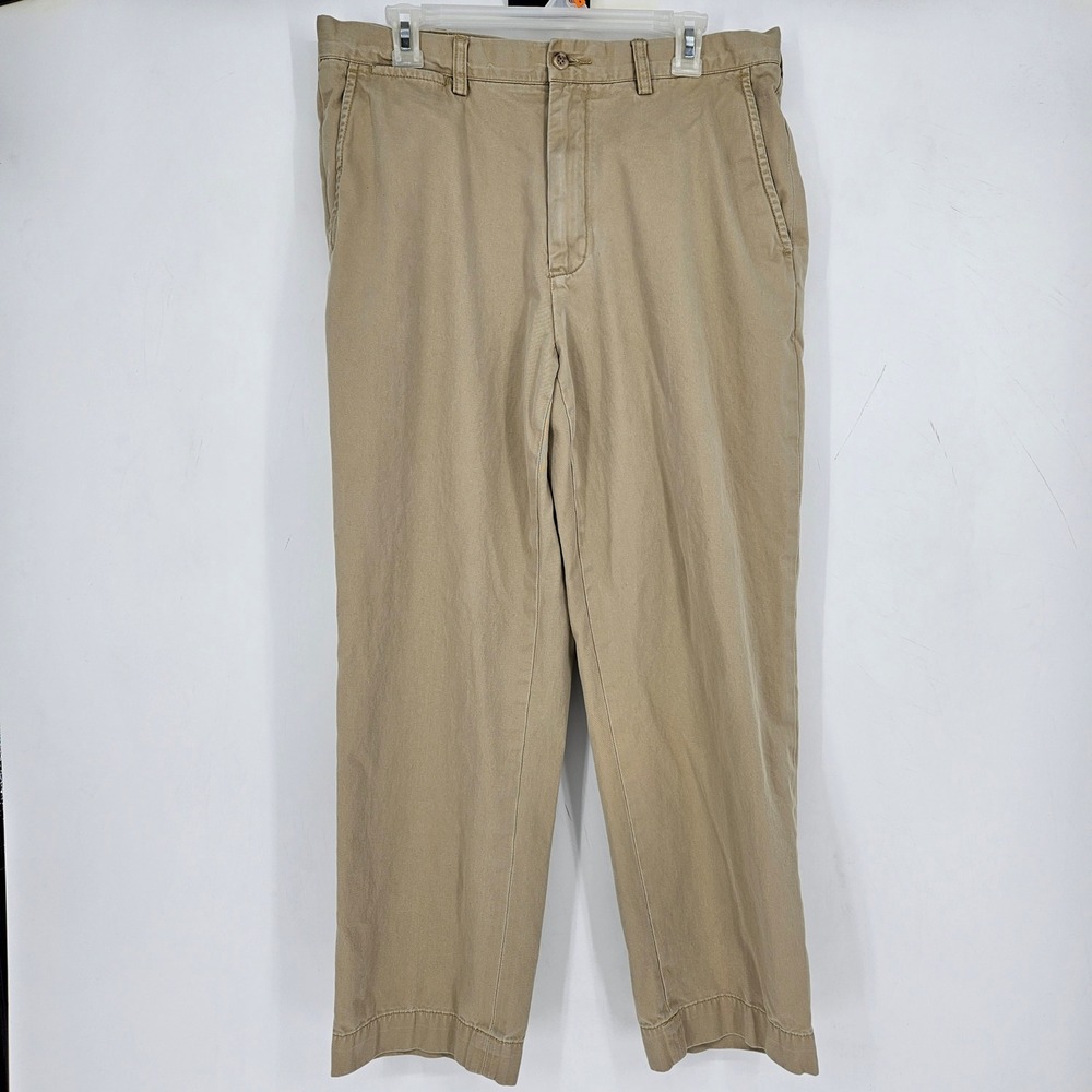 VTG Polo Ralph Lauren Pants Mens 34 x 29 Prospect Tan Brown‎ Casual Preppy